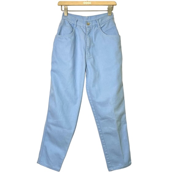 Gitano Pants - Vintage Gitano High Rise Tapered Blue Crop Pants Mom Jeans Women Size 10 Short